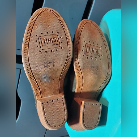 DINGO Jackpot ☆ Women's Casual Boot ☆ OLIVE Leather ☆ Size 8 Womens ☆ EUC - Picture 12 of 13